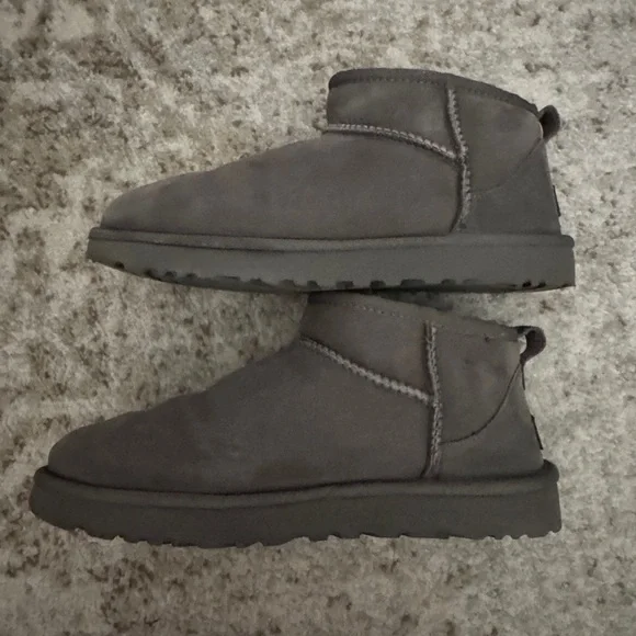 UGG Gray Ankle Boots - Picture 3 of 4